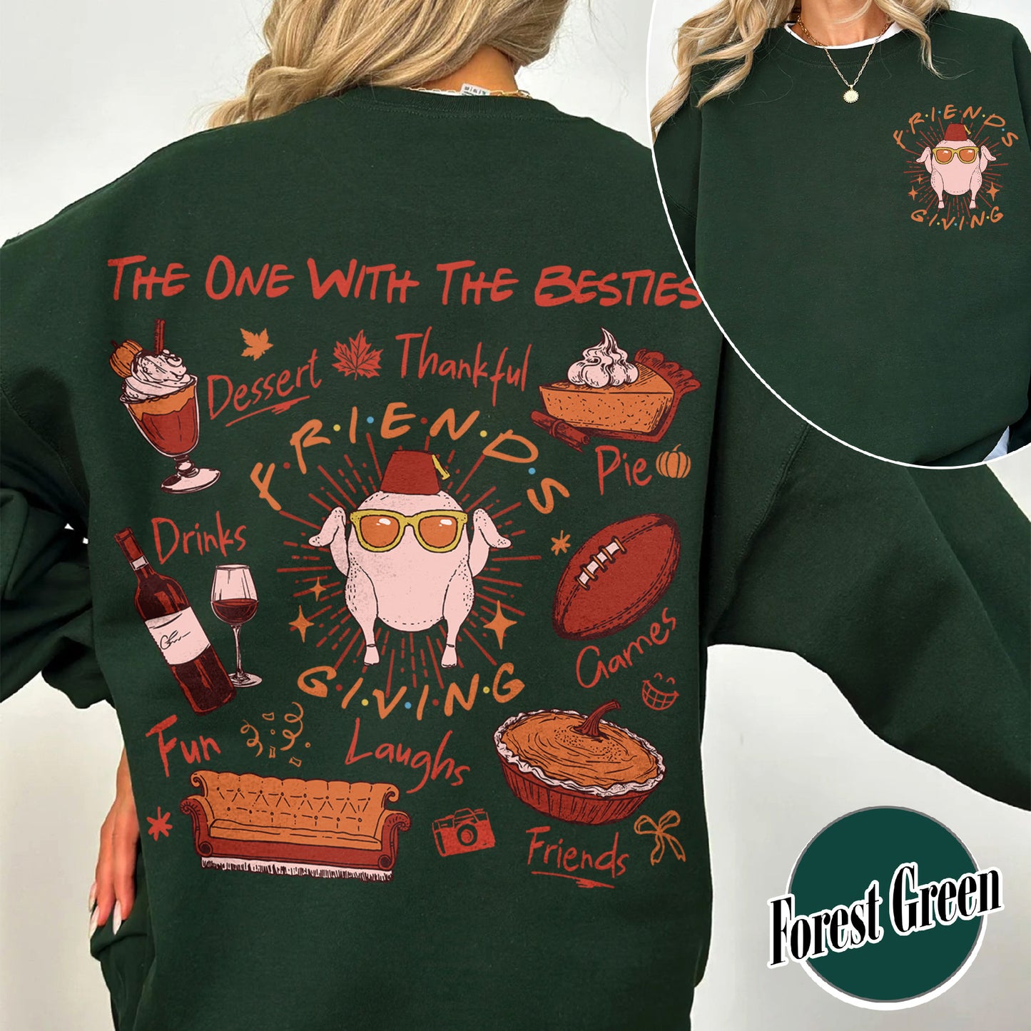 Friendsgiving Group Sweatshirt, Friendsgiving Sweatshirts, Friendsgiving Sweatshirt, Friends Themed Friendsgiving, Friendsgiving Gift, Friends Sweatshirt Thanksgiving