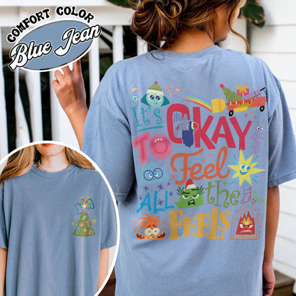 Its Okay To Feel All the Feels Shirt, Its Okay To Feel All the Feels Kids, It Is Okay To Feel, Mental Health Shirt, Christmas All the Feels