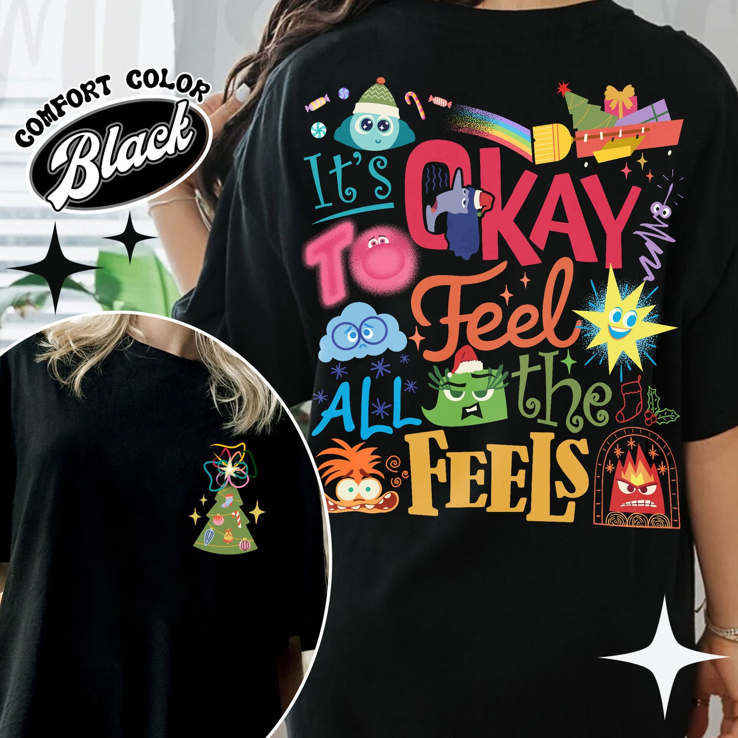 Its Okay To Feel All the Feels Shirt, Its Okay To Feel All the Feels Kids, It Is Okay To Feel, Mental Health Shirt, Christmas All the Feels