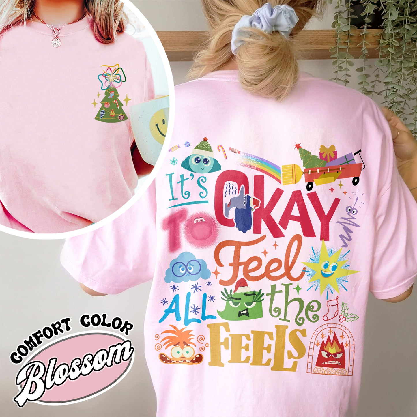 Its Okay To Feel All the Feels Shirt, Its Okay To Feel All the Feels Kids, It Is Okay To Feel, Mental Health Shirt, Christmas All the Feels