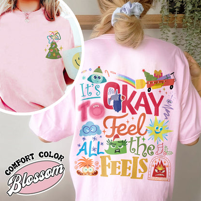 Its Okay To Feel All the Feels Shirt, Its Okay To Feel All the Feels Kids, It Is Okay To Feel, Mental Health Shirt, Christmas All the Feels