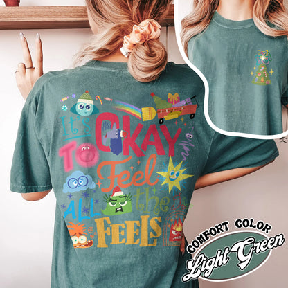 Its Okay To Feel All the Feels Shirt, Its Okay To Feel All the Feels Kids, It Is Okay To Feel, Mental Health Shirt, Christmas All the Feels