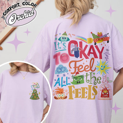 Its Okay To Feel All the Feels Shirt, Its Okay To Feel All the Feels Kids, It Is Okay To Feel, Mental Health Shirt, Christmas All the Feels