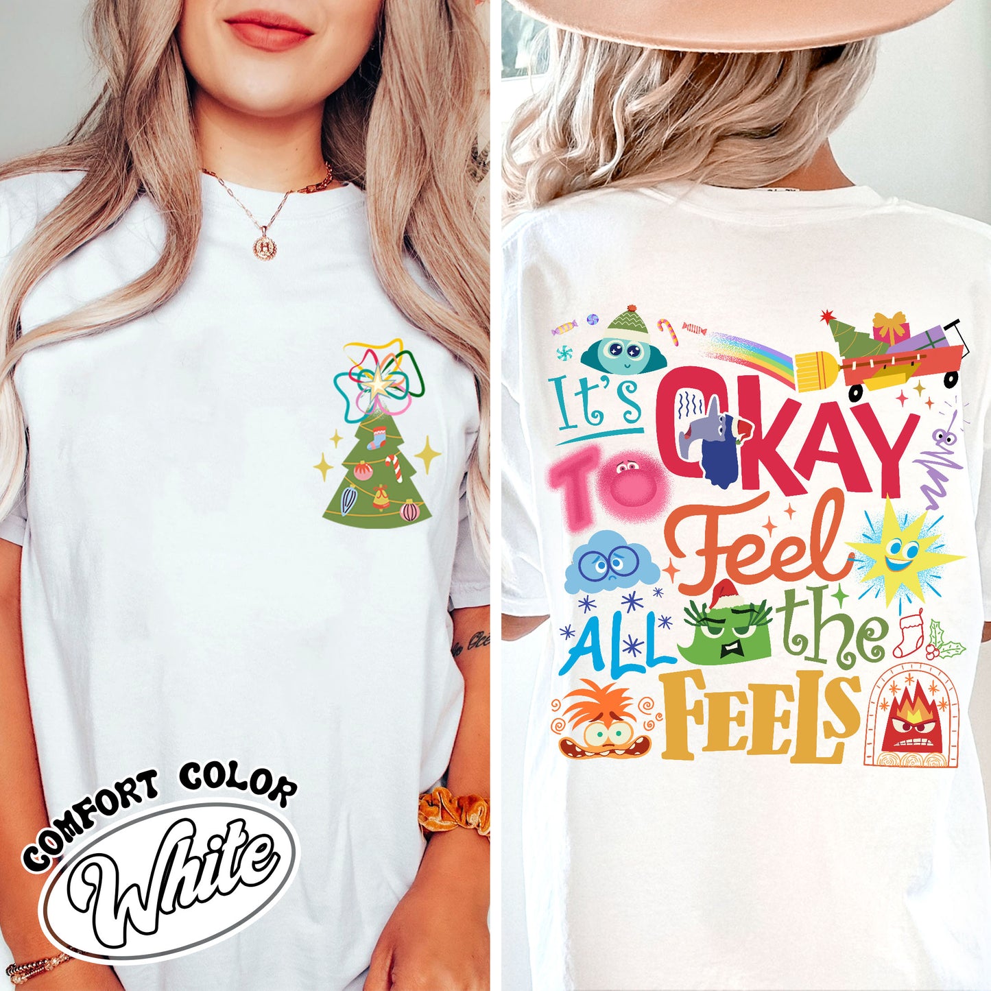 Its Okay To Feel All the Feels Shirt, Its Okay To Feel All the Feels Kids, It Is Okay To Feel, Mental Health Shirt, Christmas All the Feels