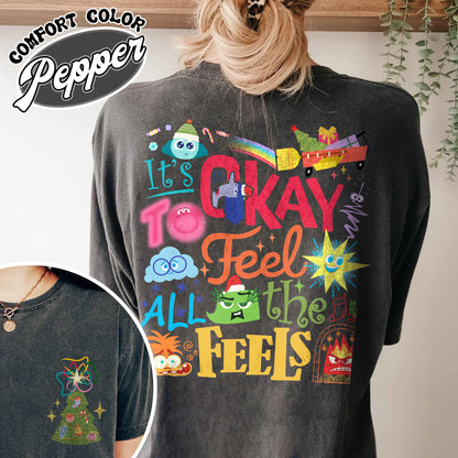 Its Okay To Feel All the Feels Shirt, Its Okay To Feel All the Feels Kids, It Is Okay To Feel, Mental Health Shirt, Christmas All the Feels