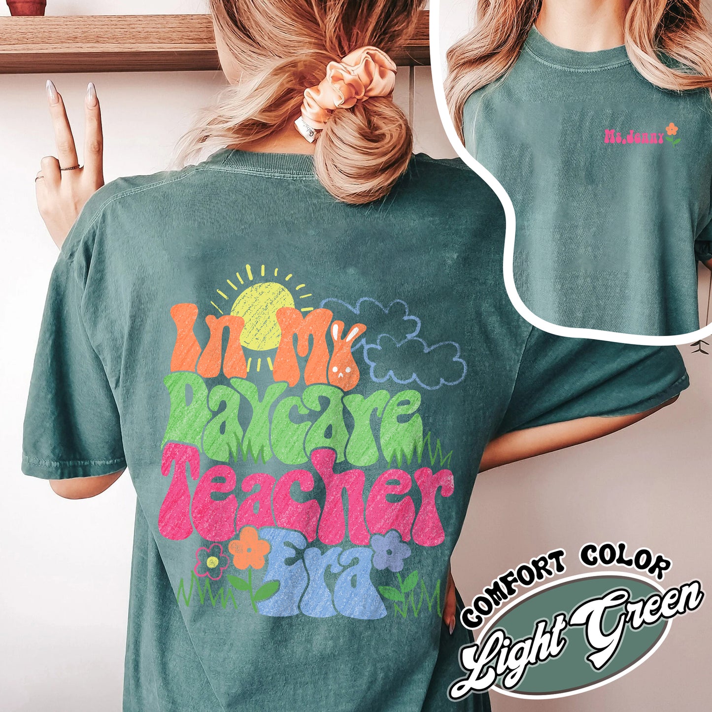 Daycare Teacher Comfort Color Shirt, Daycare Teacher Shirt, in My Daycare Teacher Era , Daycare Teacher Gift Funny, Day Care Teacher Gift