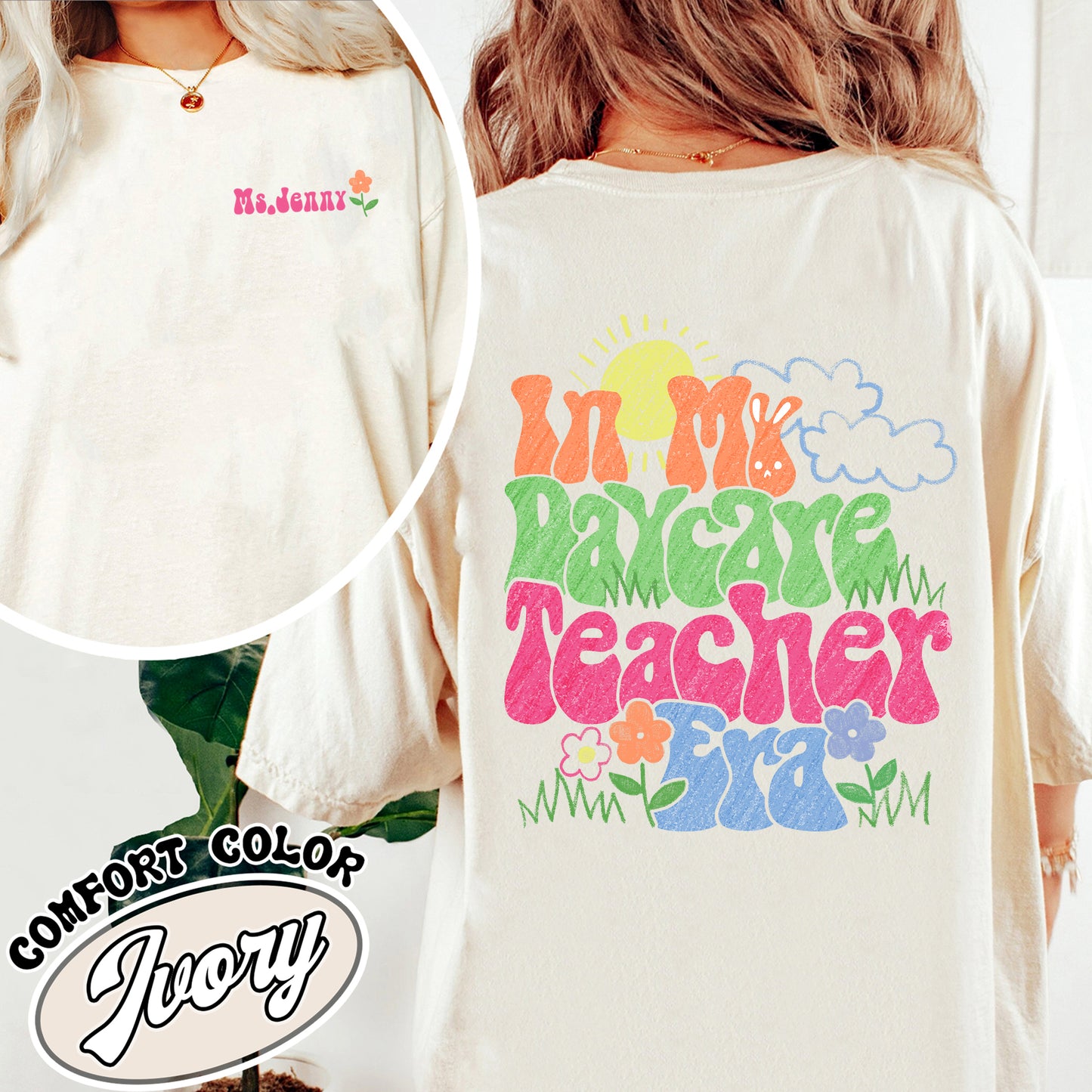 Daycare Teacher Comfort Color Shirt, Daycare Teacher Shirt, in My Daycare Teacher Era , Daycare Teacher Gift Funny, Day Care Teacher Gift