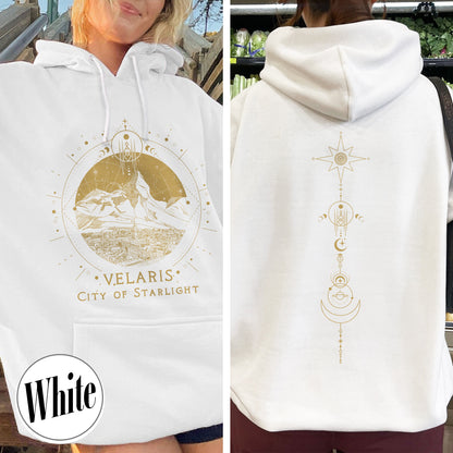 Velaris Starlight Hoodie, Velaris City Of Starlight, Sjm Merch Velaris Hoodie, Velaris Hoodie, Velaris Hoodie Night Court Hoodie