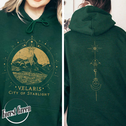 Velaris Starlight Hoodie, Velaris City Of Starlight, Sjm Merch Velaris Hoodie, Velaris Hoodie, Velaris Hoodie Night Court Hoodie