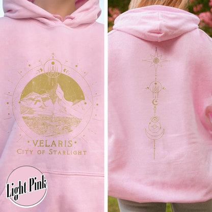 Velaris Starlight Hoodie, Velaris City Of Starlight, Sjm Merch Velaris Hoodie, Velaris Hoodie, Velaris Hoodie Night Court Hoodie