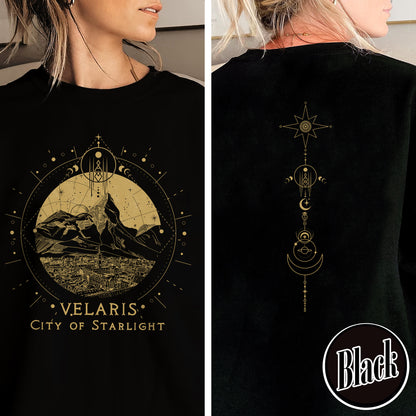 Velaris Starlight Sweatshirt, Velaris City Of Starlight, Sjm Merch Velaris Sweatshirt, Velaris Sweatshirt, Velaris Sweatshirt Night Court