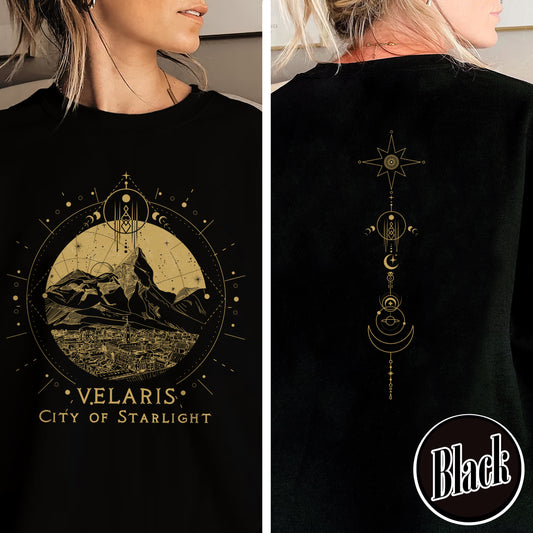 Velaris Starlight Sweatshirt, Velaris City Of Starlight, Sjm Merch Velaris Sweatshirt, Velaris Sweatshirt, Velaris Sweatshirt Night Court