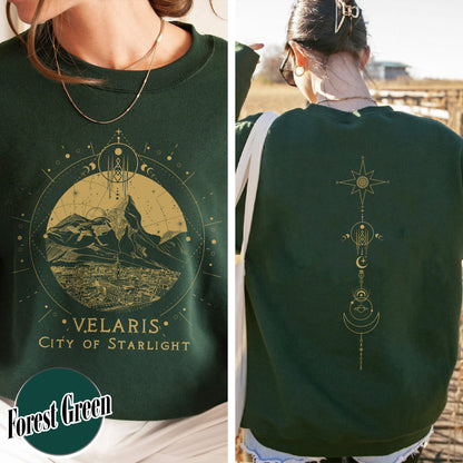 Velaris Starlight Sweatshirt, Velaris City Of Starlight, Sjm Merch Velaris Sweatshirt, Velaris Sweatshirt, Velaris Sweatshirt Night Court