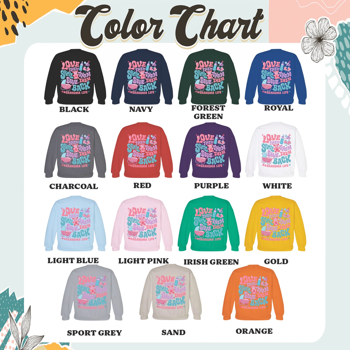 Mother’s Day Sweatshirt, Custom Promoted to Grandma Sweatshirt, Personalize Est Grandma Sweatshirt