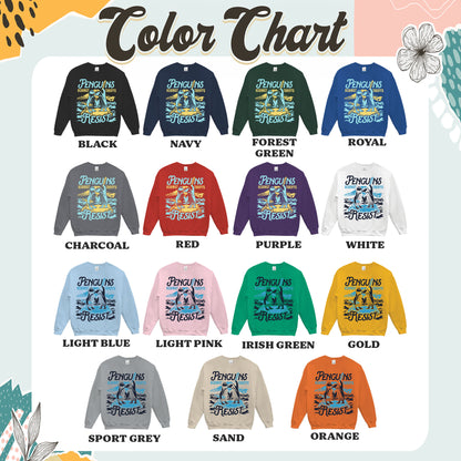 Penguins Hate Tariffs Sweatshirt, Flippers up Sweatshirt, Heard Island Sweatshirt, Subtle FDT Sweatshirt Resistance Protest, Penguins Against Tariffs Sweatshirt