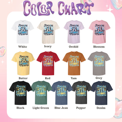 Penguins RESIST Comfort Color Shirt, Flippers up Tee, Heard Island Shirt, Subtle FDT Shirt