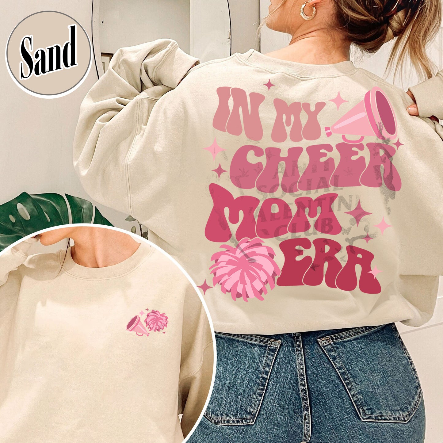 Cheer Mom Sweatshirt, In My Cheer Mom Era, Cheer Mom Squad Sweatshirt, In My Cheer Mom, Funny Cheer Mom, Cheer Mom Outfit, Proud Cheer Mom