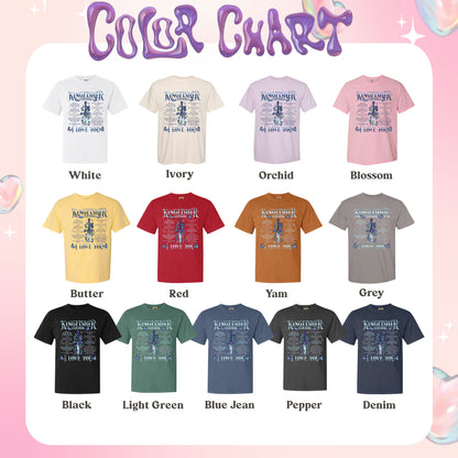 Bookish Comfort Color Shirt, I Love You Kingfisher Version Shirt, Quicksilver Saeris Fane Shirt