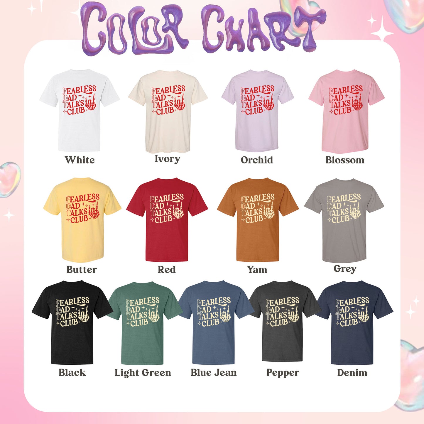 Father's Day Comfort Colors Shirt, Fearless Dad Talks Club Shirt, Anti MAGA Shirt, Dad Anti MAGA Shirt