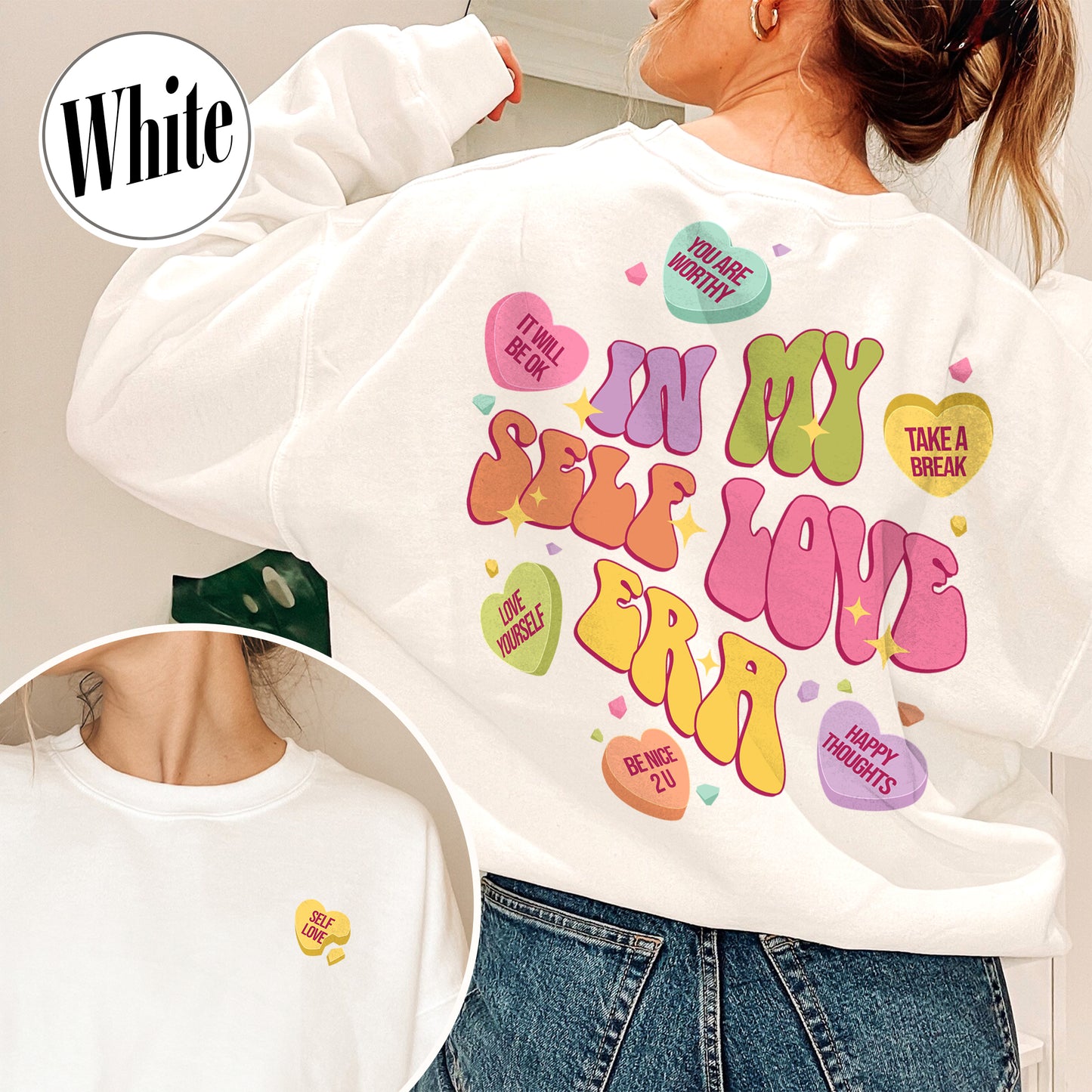 In My Self Love Era Sweatshirt, More Self Love Sweatshirt, Self Love Social Club, Self Love Club Sweater, Self Love Self Respect Self Worth