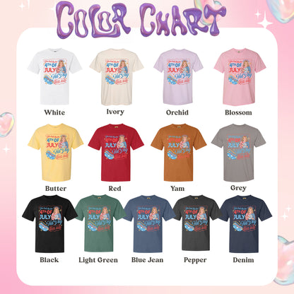 4th of July Comfort Color Shirt, You Look Like the 4th of July Makes Me Want a Hot Dog Real Bad Shirt