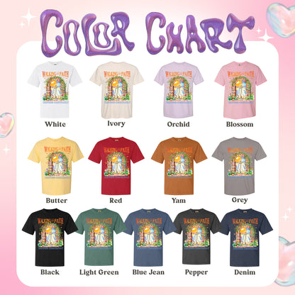 Christian Comfort Color Shirt, Walking by Faith Tripping Constantly Shirt, Inspirational Bible Verse Shirt