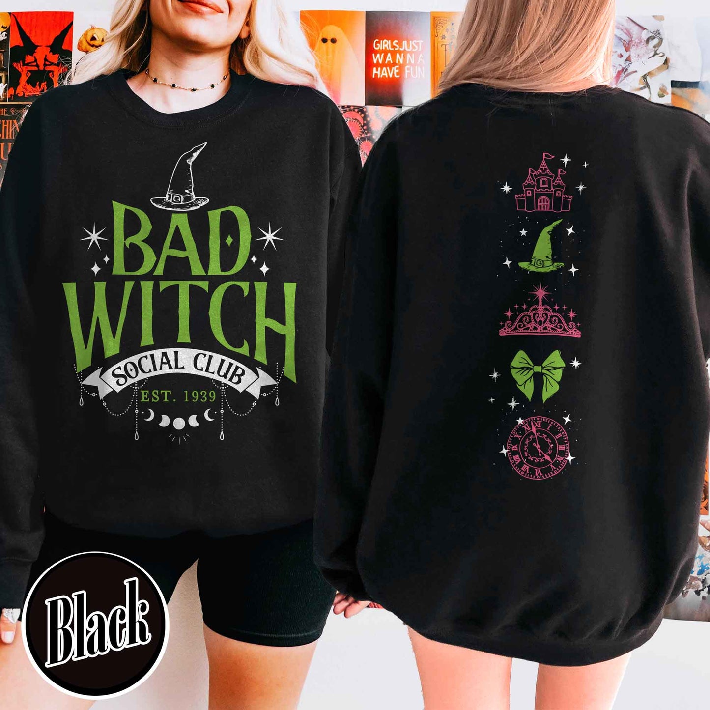 Good Witch Bad Witch Sweatshirt,Good Witch Social Club,Good Witch Sweatshirt,Bad Witch Sweatshirt, Besties Fall Shirt,Besties Witch Shirt