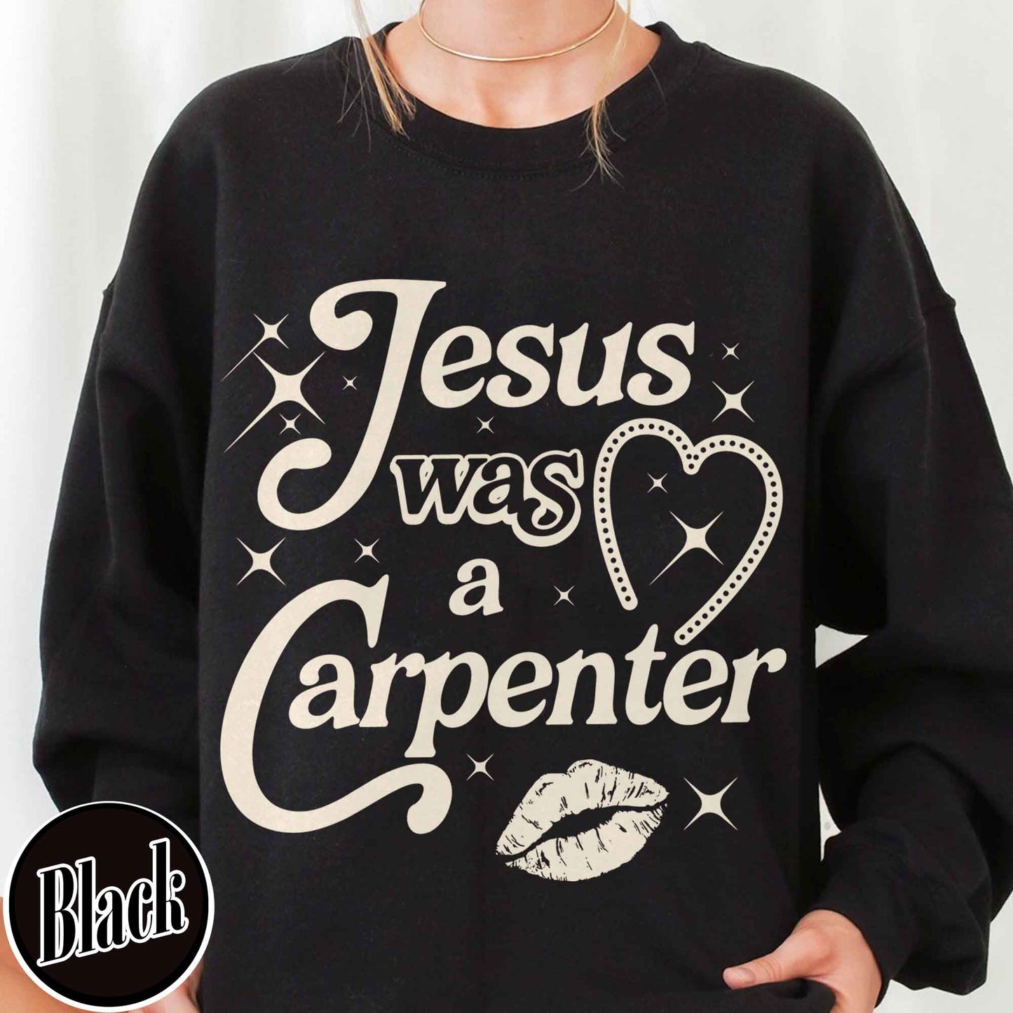 Jesus Was A Carpenter Sweatshirt, Festival Sweatshirt, Vintage Inspired Sweatshirt, Concert Sweatshirt, Soft Girl Aesthetic, Music Lover Gift