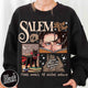 Halloween Sweatshirt, Retro Salem Book Club Sweatshirt, Black Cat Spooky Book Lover Sweatshirt