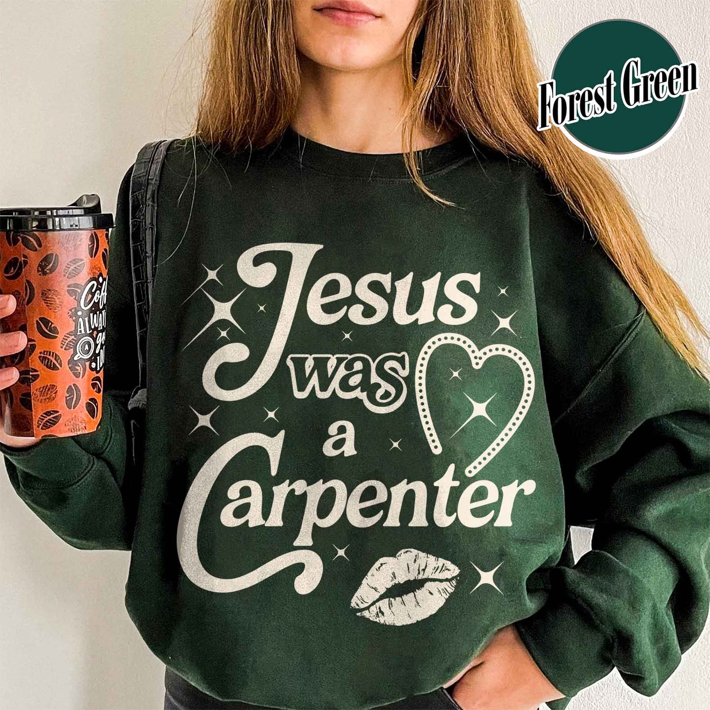 Jesus Was A Carpenter Sweatshirt, Festival Sweatshirt, Vintage Inspired Sweatshirt, Concert Sweatshirt, Soft Girl Aesthetic, Music Lover Gift