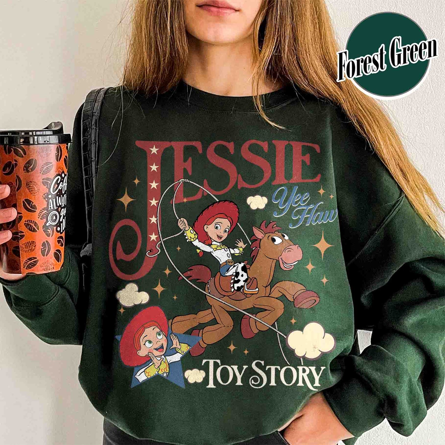 Woodie Jessie Characters Sweatshirt, Theme Park Trip Sweatshirt, Family Sweatshirt, Custom Couple Group Sweatshirt, Matching Sweatshirt