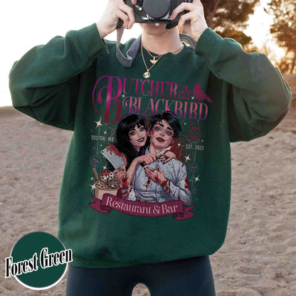 Bookish Sweatshirt, Butcher and Blackbird Sweatshirt, Dark Romance Social Club Sweatshirt, Booklover Gift