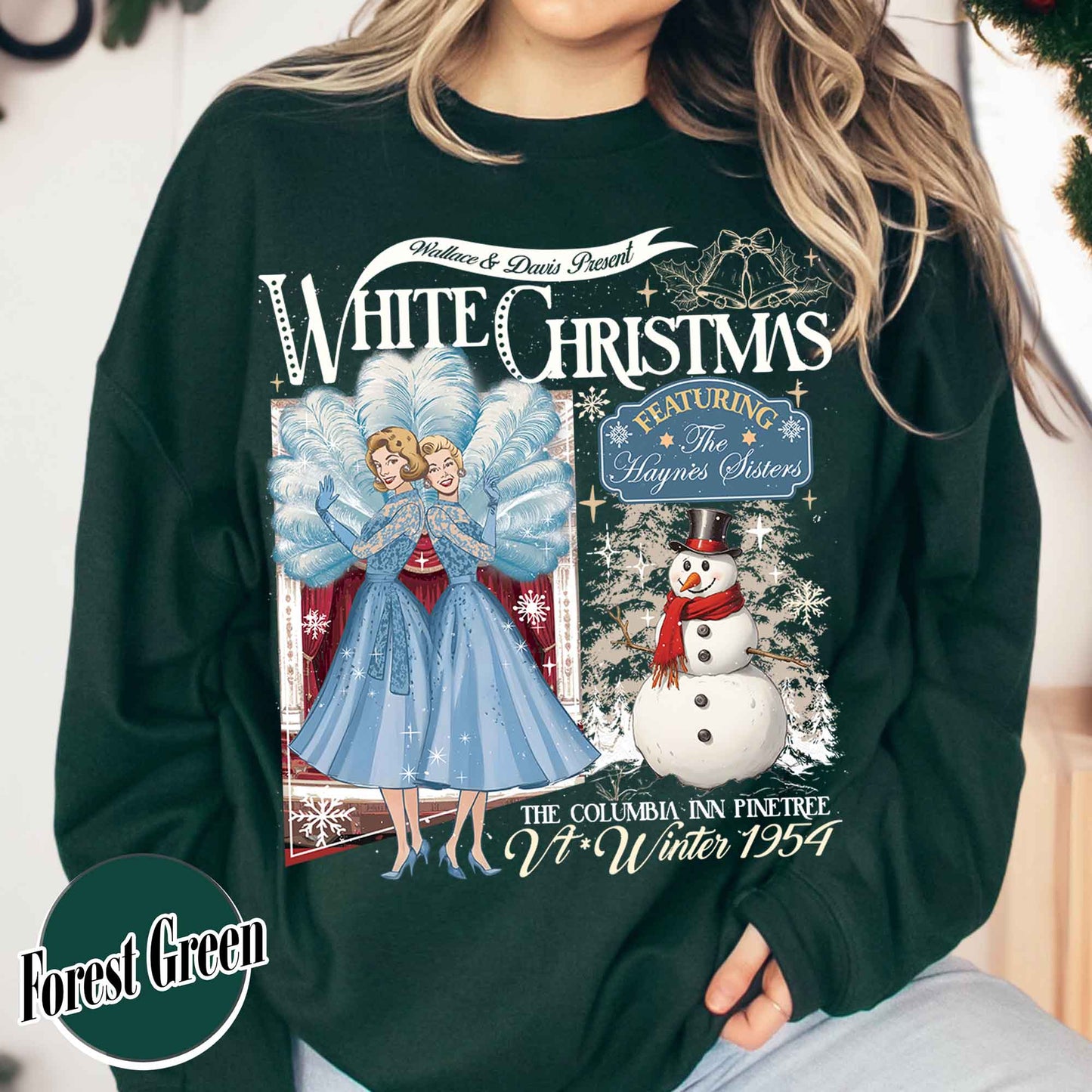 Christmas Movie Lover Sweatshirt, Christmas Sister Sister Sweatshirt, Wallace and Davis Sweatshirt