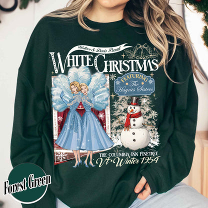 Christmas Movie Lover Sweatshirt, Christmas Sister Sister Sweatshirt, Wallace and Davis Sweatshirt