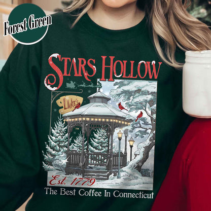 Stars Hollow Christmas Festival Sweatshirt, Stars Hollows Sweatshirt, Christmas Gift, Connecticut Sweatshirt, Retro Style Sweatshirt, Stars Hollow 1779 Connecticut