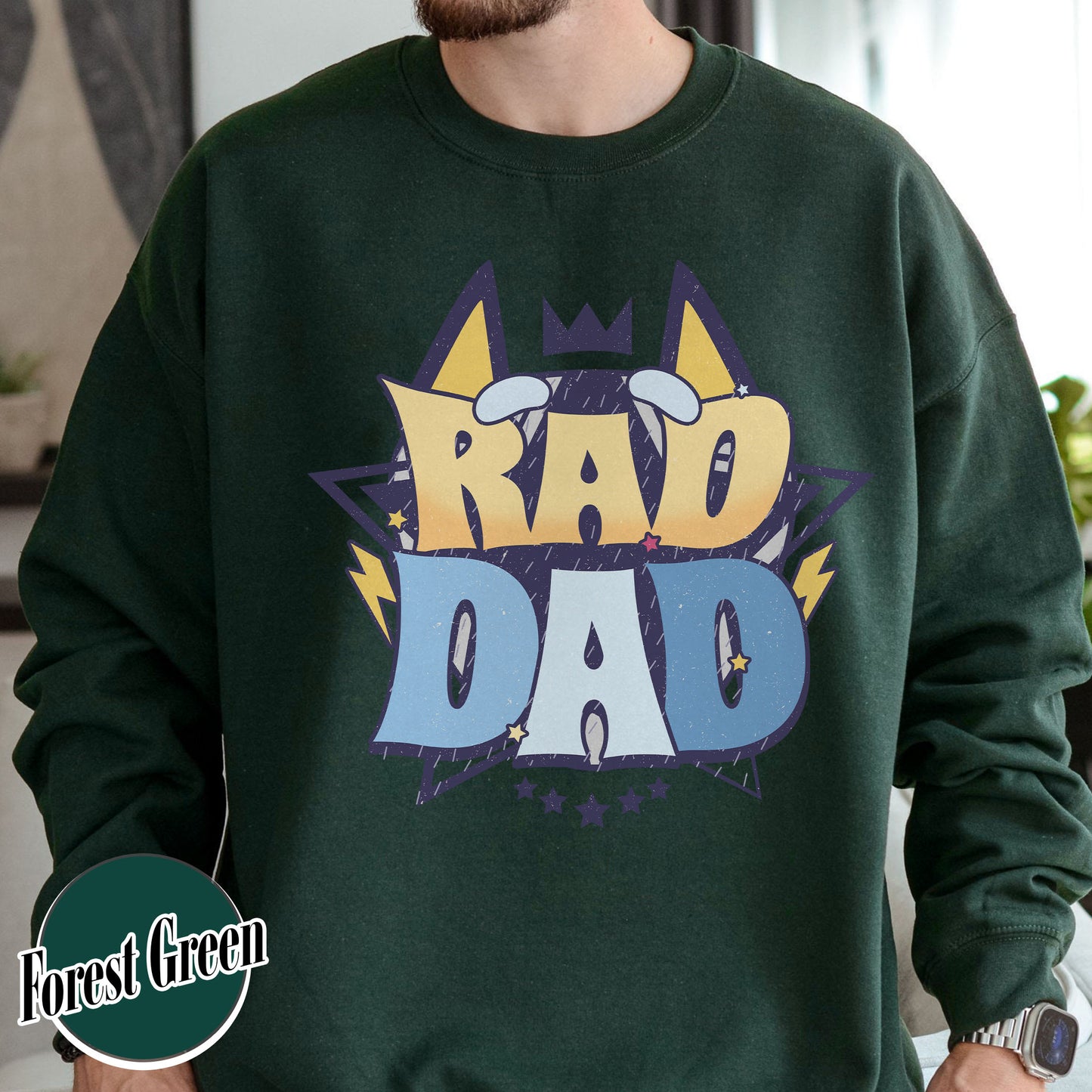 Rad Dad Sweatshirt, Fathers Day Gift, Rad Like Dad Sweatshirt, Dad Matching Sweatshirt, Cool Dads Club, Kids Sweatshirts For Fathers Day, The Girl Father Sweatshirt