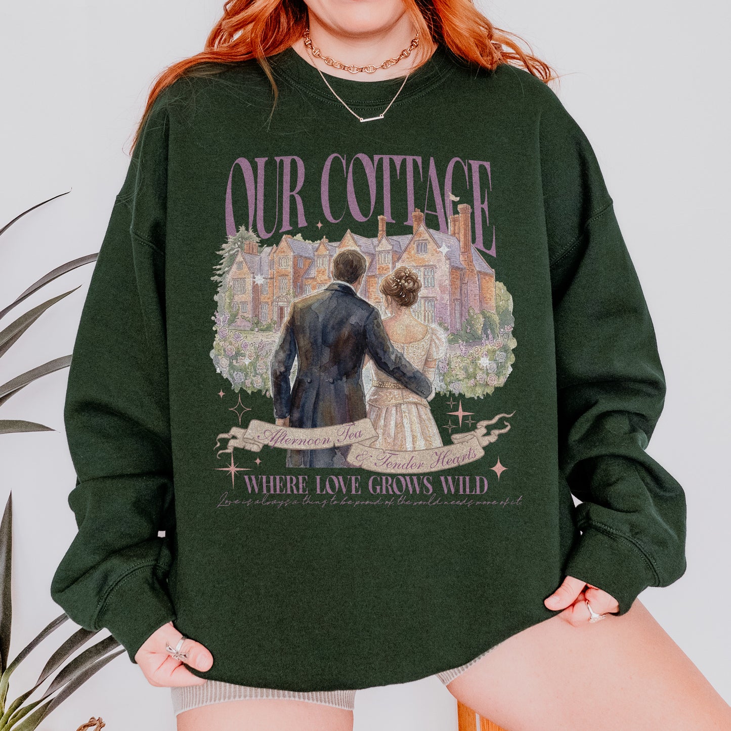 Our Cottage, Bridgerton Regency Romance Inspired, Benedict and Sophie, Bookish Gift, Booklover Sweatshirt