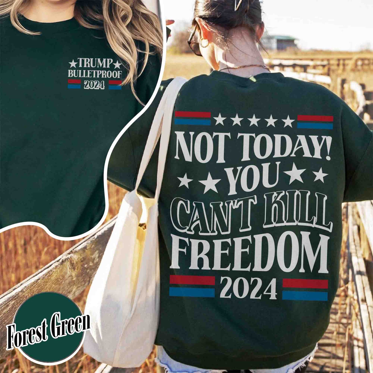 Election Sweatshirt, Not Today You Can’t Kill Freedom Sweatshirt, Bulletproof Sweatshirt, Failed Assassination Sweatshirt