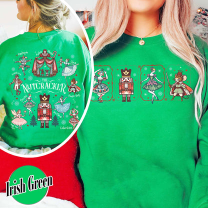 Christmas Party Sweatshirt, Sugar Plum Fairy Sweatshirt,Woman Christmas Sweatshirts, Xmas Sweatshirt,Nut Cracker Sweatsshirt,Christmas Ballet Sweatshirt,Cute Holiday Gift