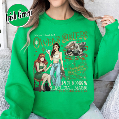 Salem Apothecary Halloween Sweatshirt, Owens Sisters Apothecary Witchy Sweatshirt