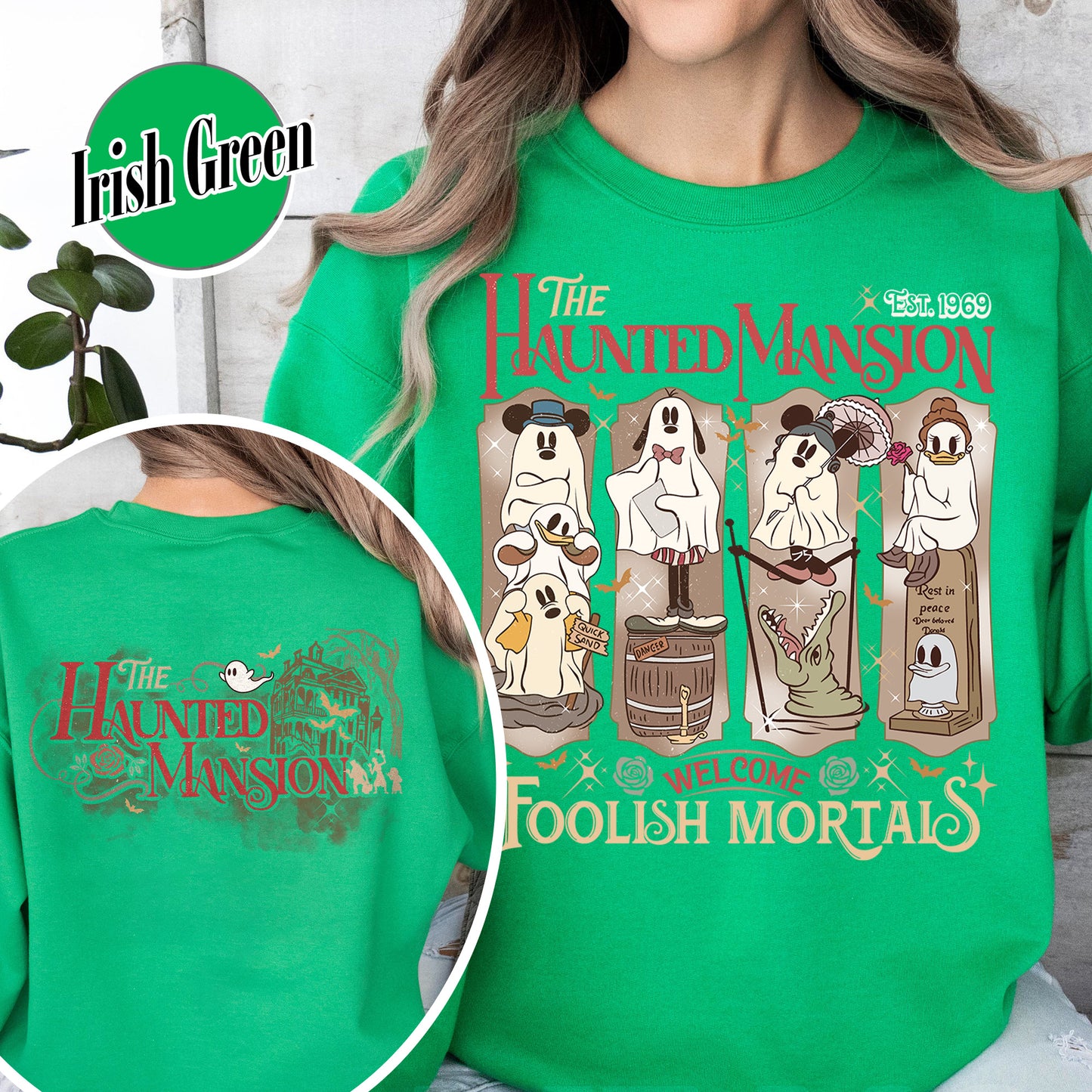 Halloween Sweatshirt, Haunted Mansion Halloween Sweatshirt, Not So Scary Halloween Party Sweatshirt