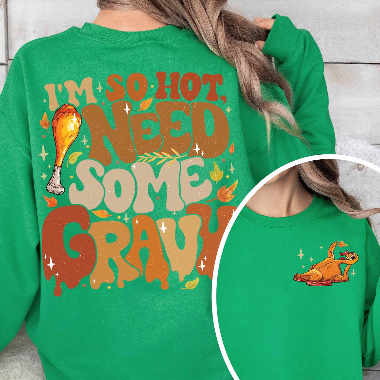 Couple Matching Thanksgiving Sweatshirt, Thanksgiving Couples Sweatshirt, Thanksgiving Sweatshirt for Couples, Gravy and Turkey Couple Sweatshirt, Im So Hot Sweatshirt