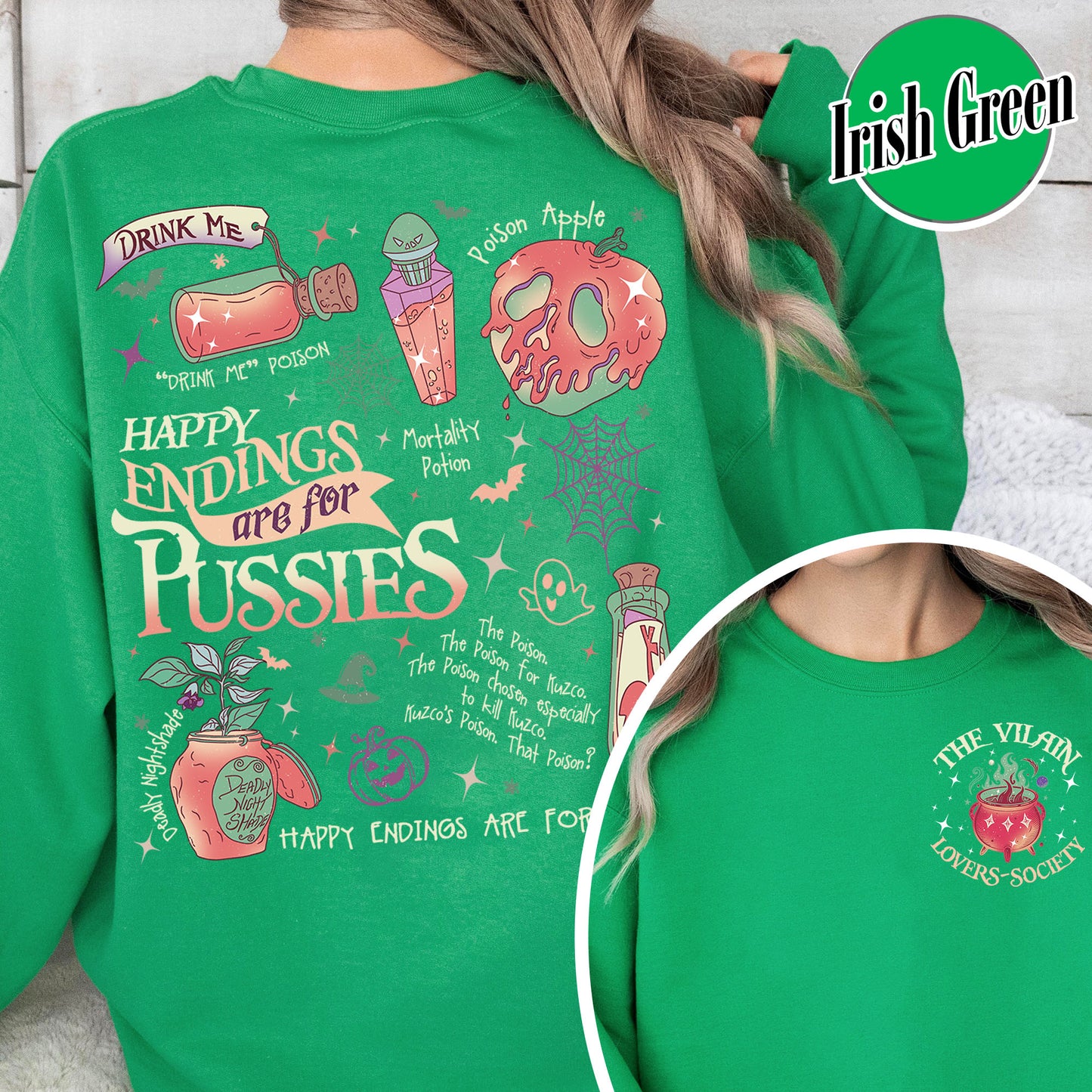 Halloween Sweatshirt, Pick Your Poison Sweatshirt, Villain Sweatshirt, Kuzco Poison Sweatshirt, Poison Apple Sweatshirt