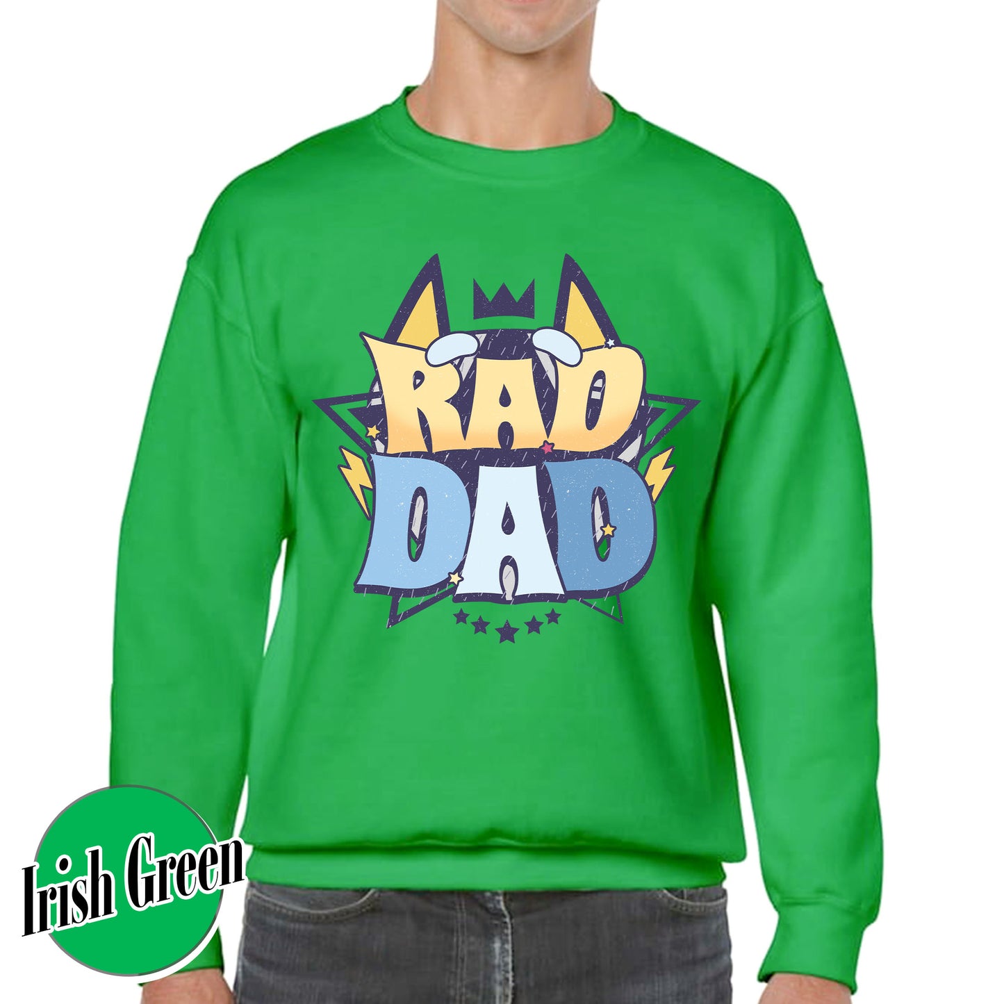 Rad Dad Sweatshirt, Fathers Day Gift, Rad Like Dad Sweatshirt, Dad Matching Sweatshirt, Cool Dads Club, Kids Sweatshirts For Fathers Day, The Girl Father Sweatshirt
