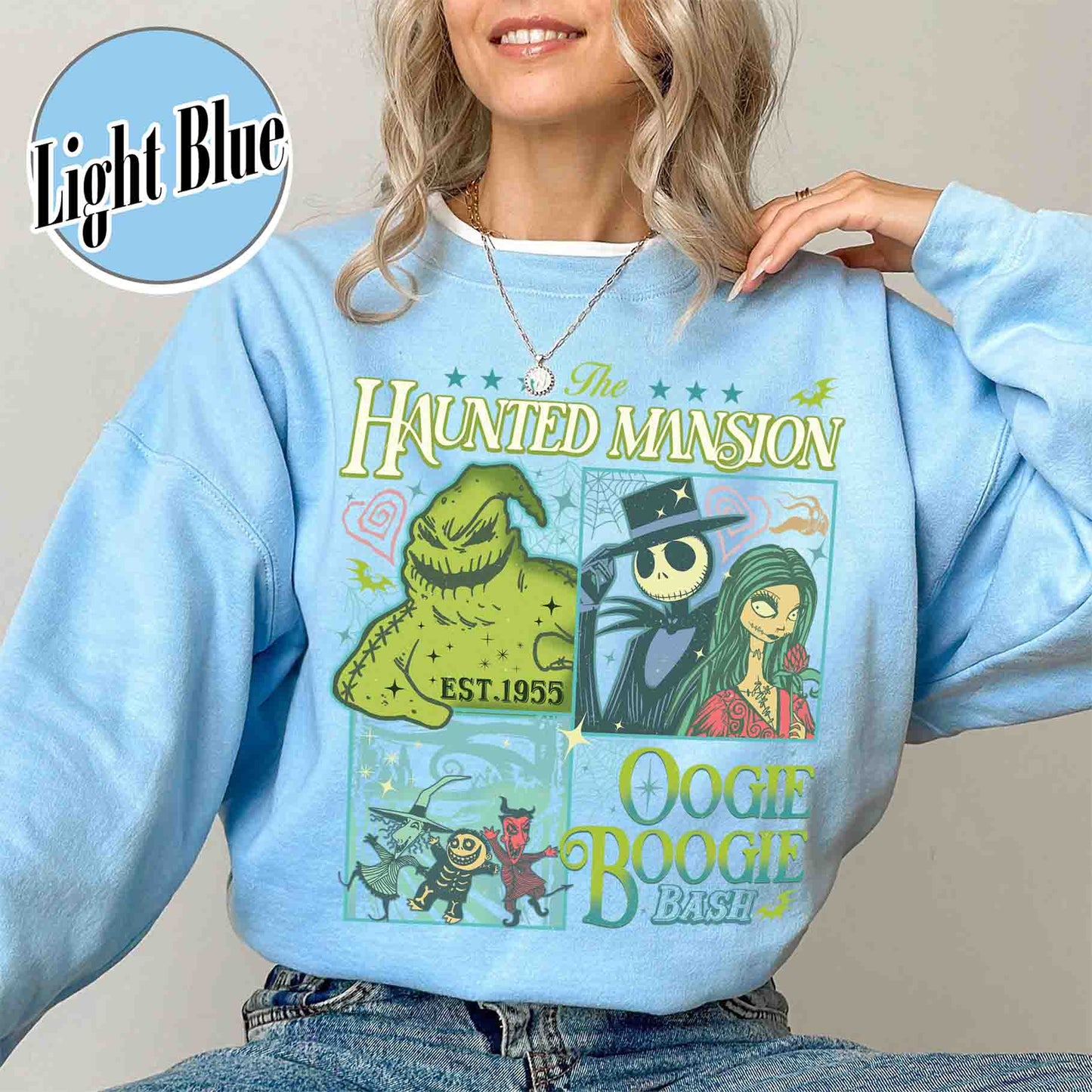 Halloween Sweatshirt, Nightmare on Main Street Sweatshirt, Haunted Mansion Sweatshirt