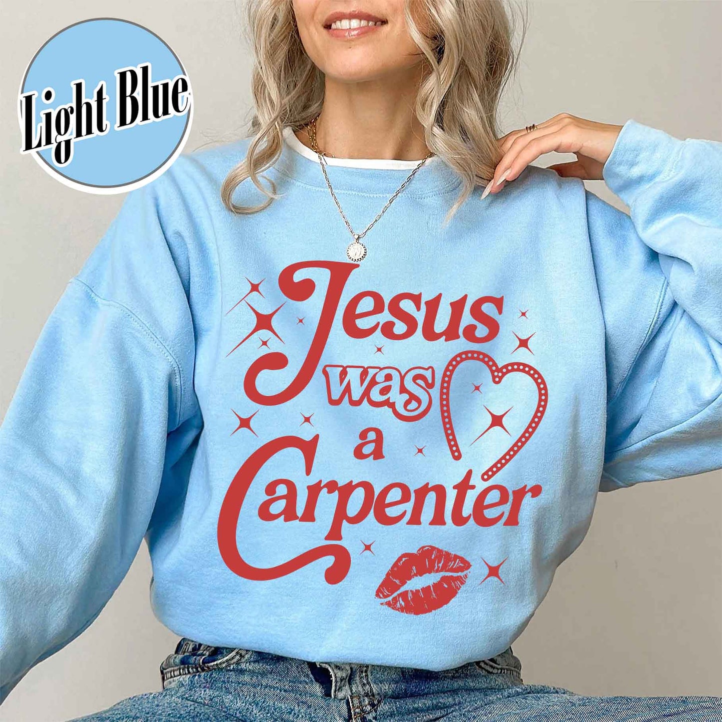 Jesus Was A Carpenter Sweatshirt, Festival Sweatshirt, Vintage Inspired Sweatshirt, Concert Sweatshirt, Soft Girl Aesthetic, Music Lover Gift