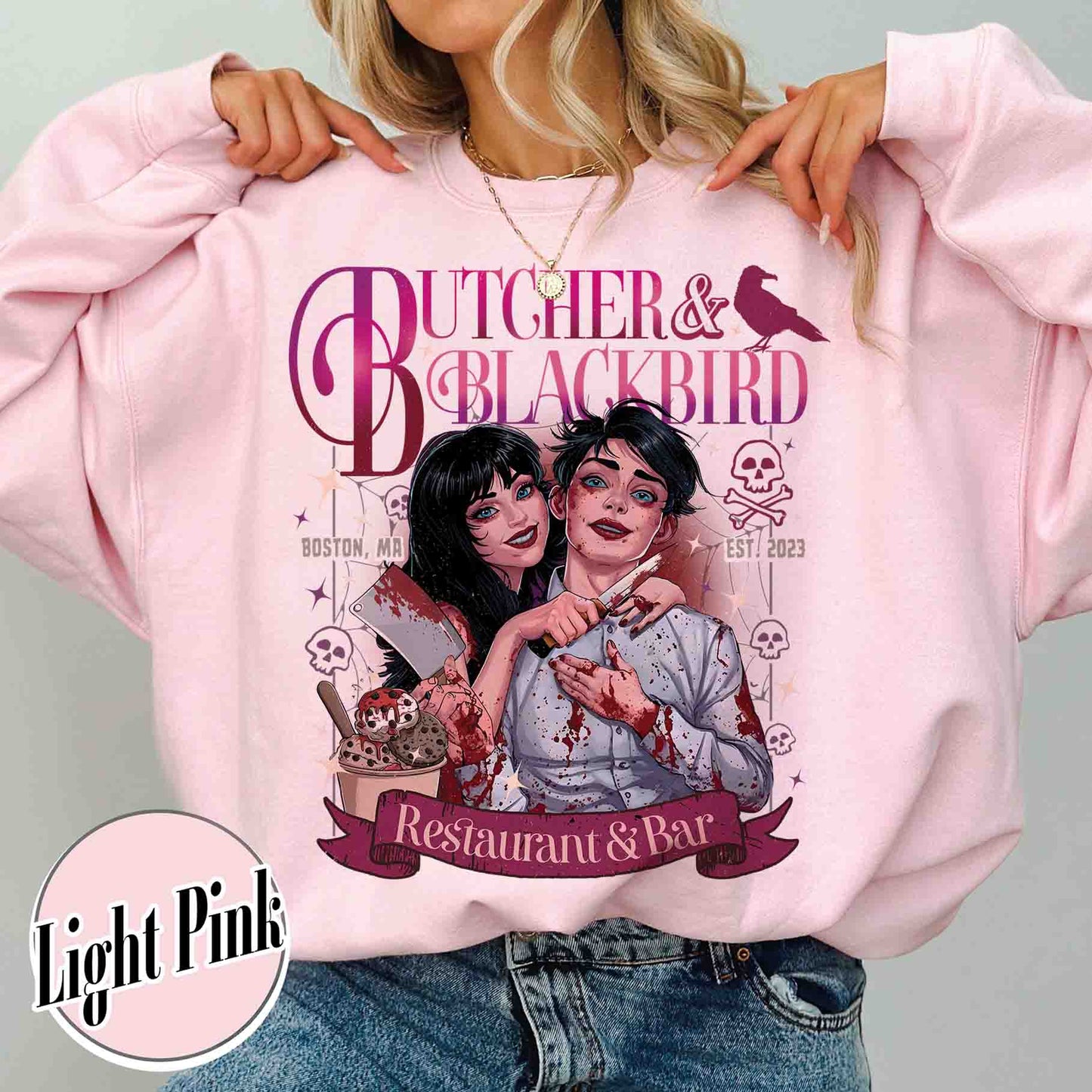 Bookish Sweatshirt, Butcher and Blackbird Sweatshirt, Dark Romance Social Club Sweatshirt, Booklover Gift