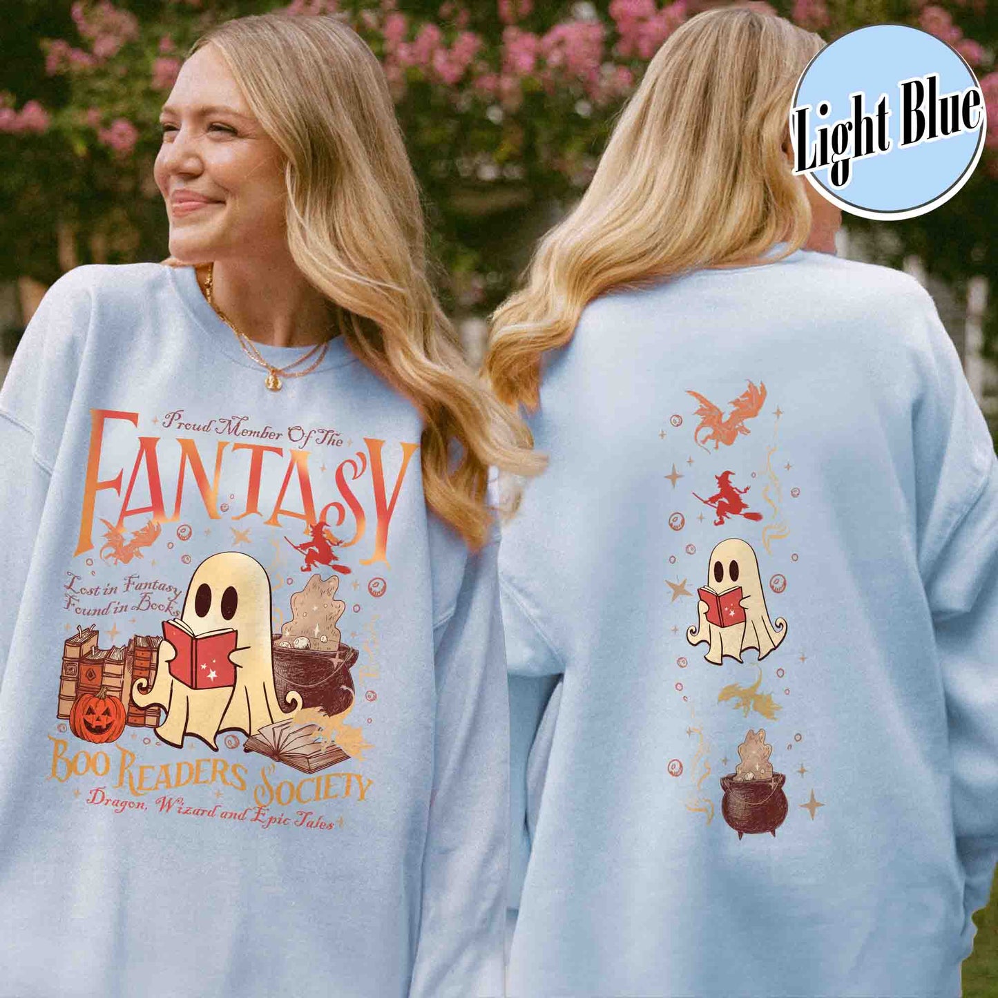 Bookish Sweatshirt, Fantasy Reader Sweatshirt, Boo Readers Society Sweatshirt, Fantasy Dragon Shirt