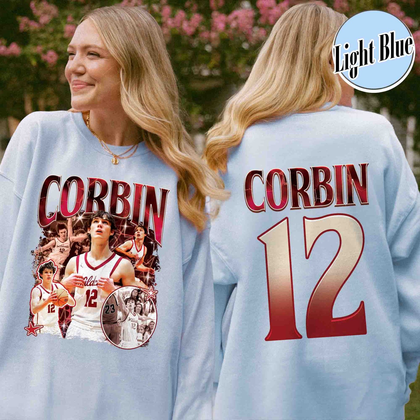 Custom Football Mom Sweatshirt, Football Mom Sweatshirt With Picture, Custom Senior Basketball Sweatshirt