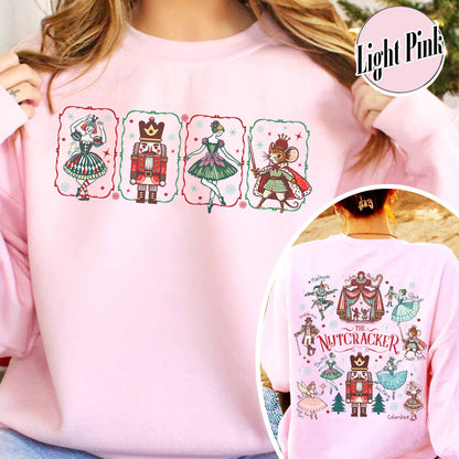 Christmas Party Sweatshirt, Sugar Plum Fairy Sweatshirt,Woman Christmas Sweatshirts, Xmas Sweatshirt,Nut Cracker Sweatsshirt,Christmas Ballet Sweatshirt,Cute Holiday Gift